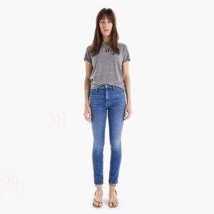 MOTHER Denim The High Waisted Double Looker Hover Denim Jeans - First Mate, 29”